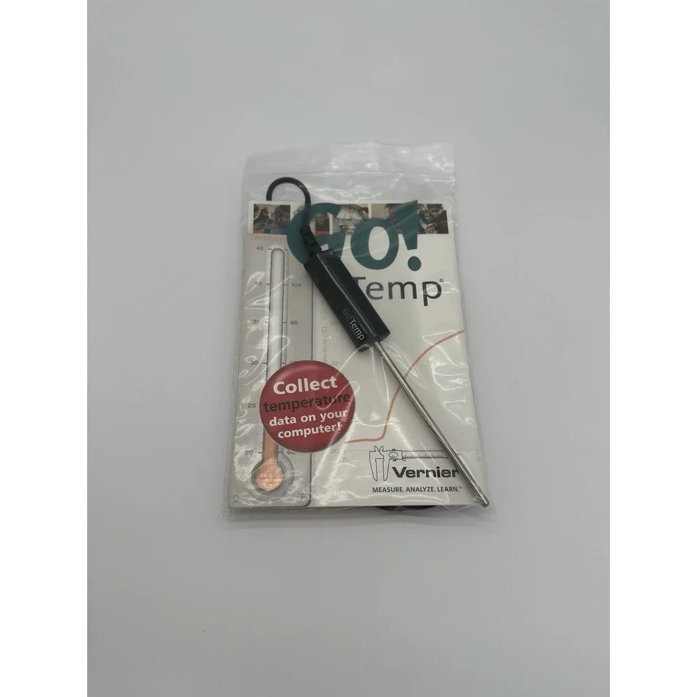 Vernier Go!Temp USB Temperature Probe Sensor Data Logger GO-TEMP w/ Manual